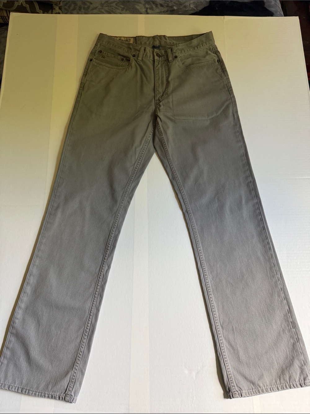 Vintage Polo Ralph Lauren Men's Light Grey Straight Jeans Size 32X32
